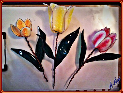3D tulipán szálak